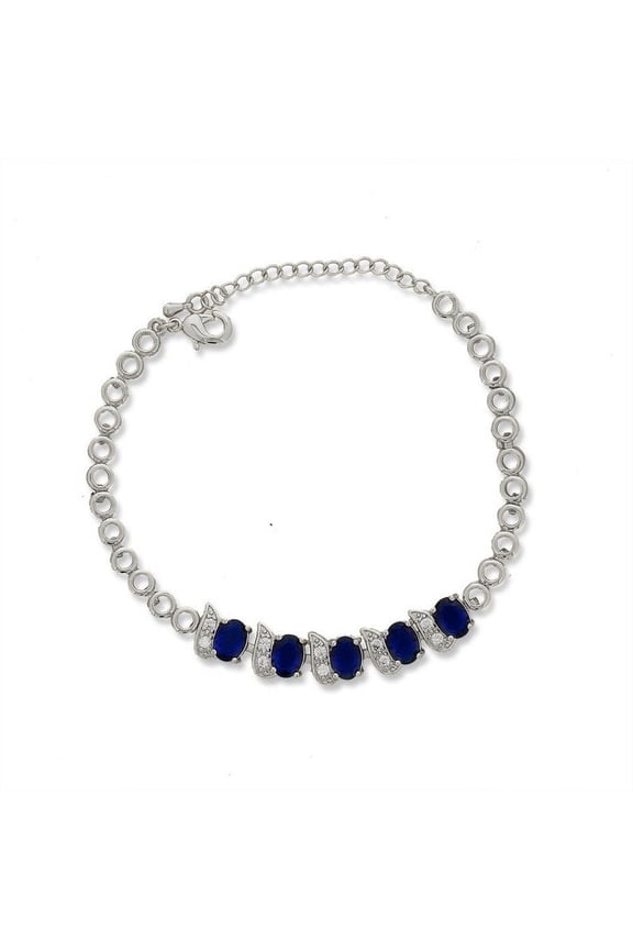 Shop Modern CZ Anket For Girls, 8"+2" Inch Adjustable Size