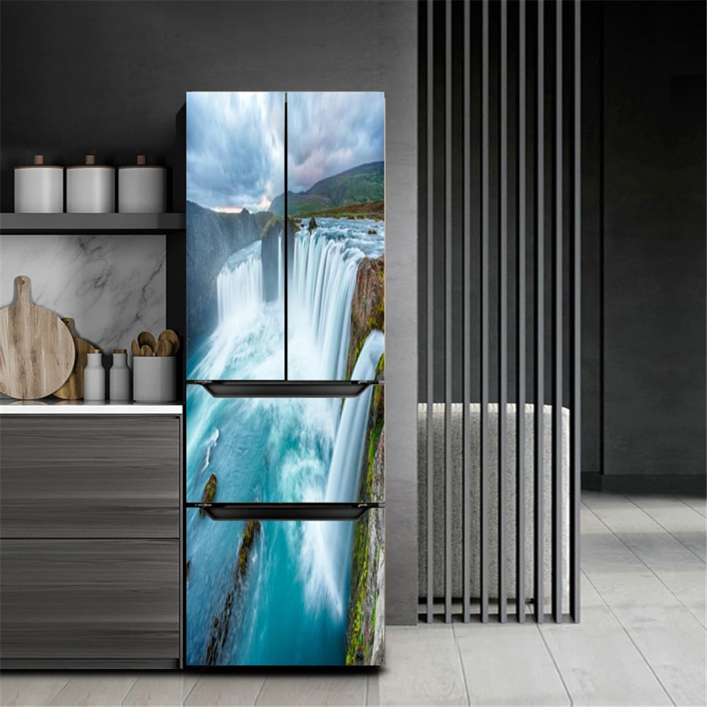 Shop Poster Refrigerator Sticker Door Wrap Vinyl Self Adhesive Covering ...