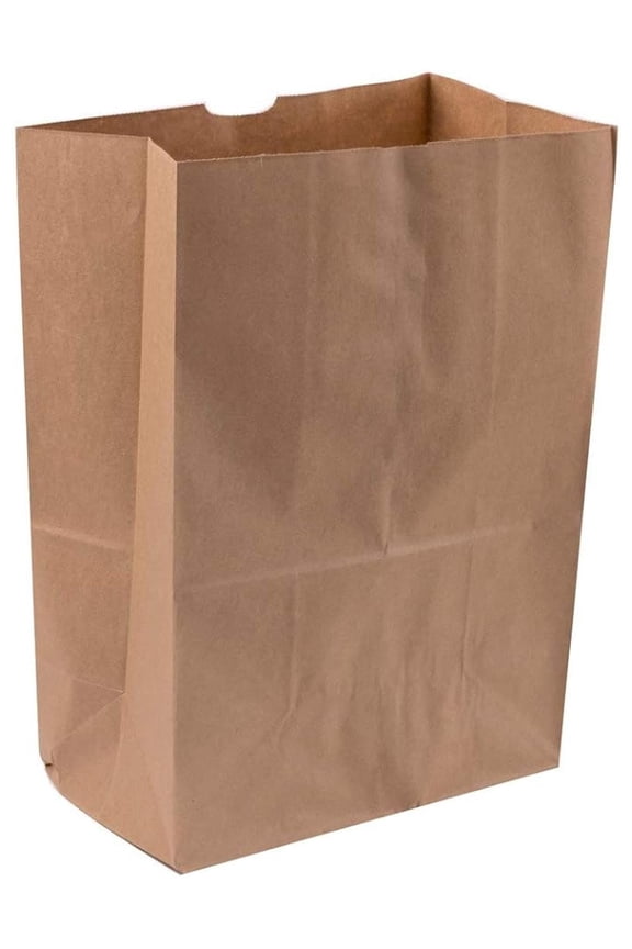 Shop&Save Large Paper Grocery Bags, 12x7x17 Brown Heavy Duty Sack 57 Lbs ,Grocery Shopping Takeout Bags 150