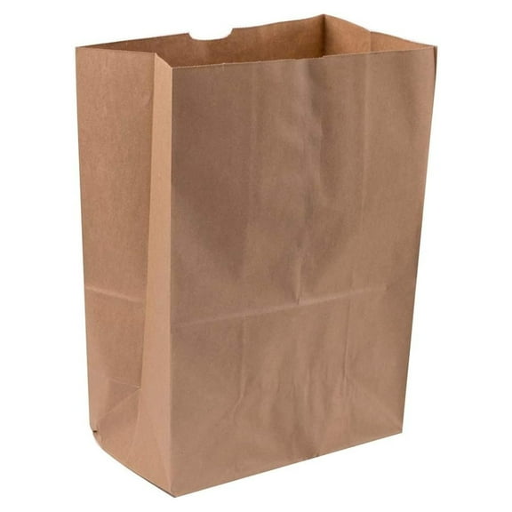 Shop&Save Large Paper Grocery Bags, 12x7x17 Brown Heavy Duty Sack 57 Lbs ,Grocery Shopping Takeout Bags 150