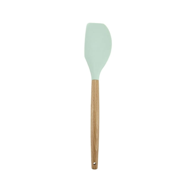 Shop & Save,Wooden Spatula,Cooking Utensils,Non-stick,Silicone Spatula,Kitchenware,Chef's Tool,Baking,Cooking Gadgets,Easy Grip,Food Preparation Valentine’s Day Ready|Silica gel,Green