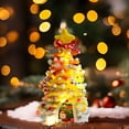 thumbnail image 1 of karymi 10 in DIY handmade Lighted Mini Christmas Tree Small Desktop Christmas Tree with 20 LED Cones and Christmas Decorations Christmas Party Decorations, 1 of 6