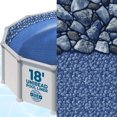 thumbnail image 1 of Shop Square 18' Round Above Ground Pool Liners, 52" Wall, Unibead Pool Liners, Standard Gauge, Boulder Swirl, 1 of 6