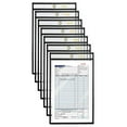 thumbnail image 1 of Shop Ticket Holders, 5 x 8 Inches, Both Sides Clear, Stitched Black Edge Trim, by Better Office Products, 25 Pack, 1 of 3