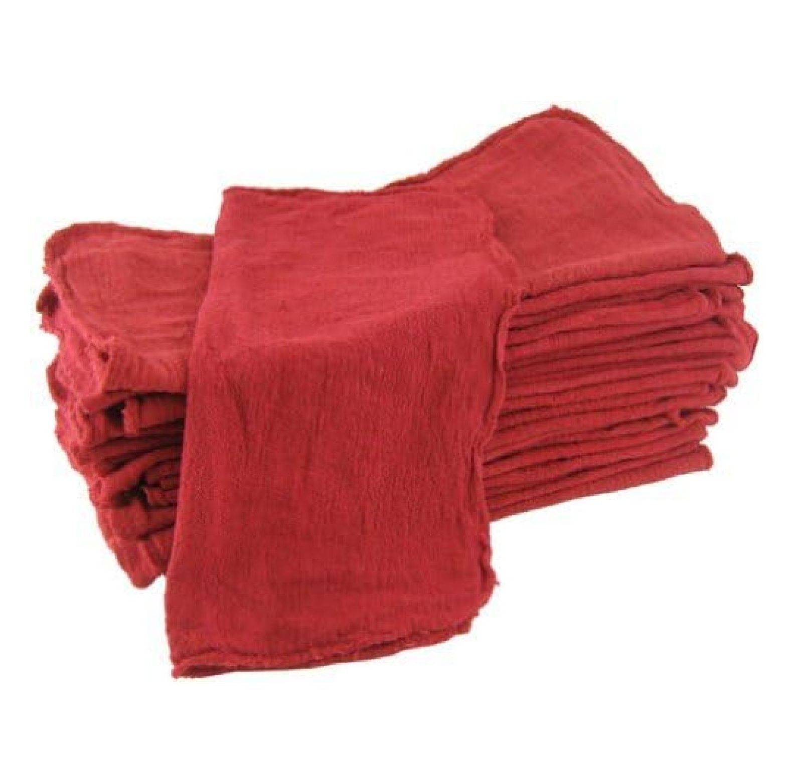 Shop Towels Red-/Industrial A Grade -100 Piece Box -NEW 100% Cotton ...