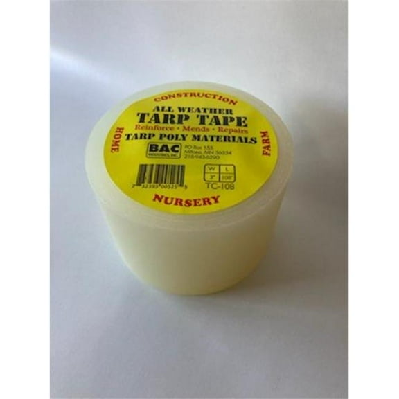 Shop Tuff TC-108 3 in. x 108 ft. Tarp Tape - Clear