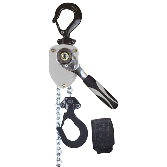 Shop Tuff STF-1010LH 1/2 Ton Manual Lever Chain Hoist, 10 Ft Lift Height, Portable, Steel