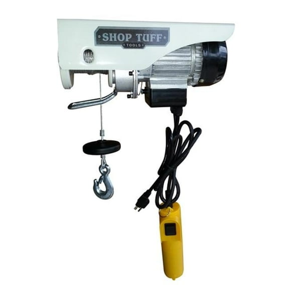shop tuff stf-2244eh electric cable hoist, 7 x 6.5 x 17 in.