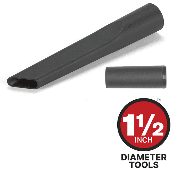 Shop-Vac 9064500 1-1/2 Inch Crevice Tool Vacuum Accessory, Vinyl Construction, Black in Color