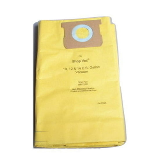 Shop Vac 10, 12, & 14 Gallon Type I Bags 3 Pk - GK-77025