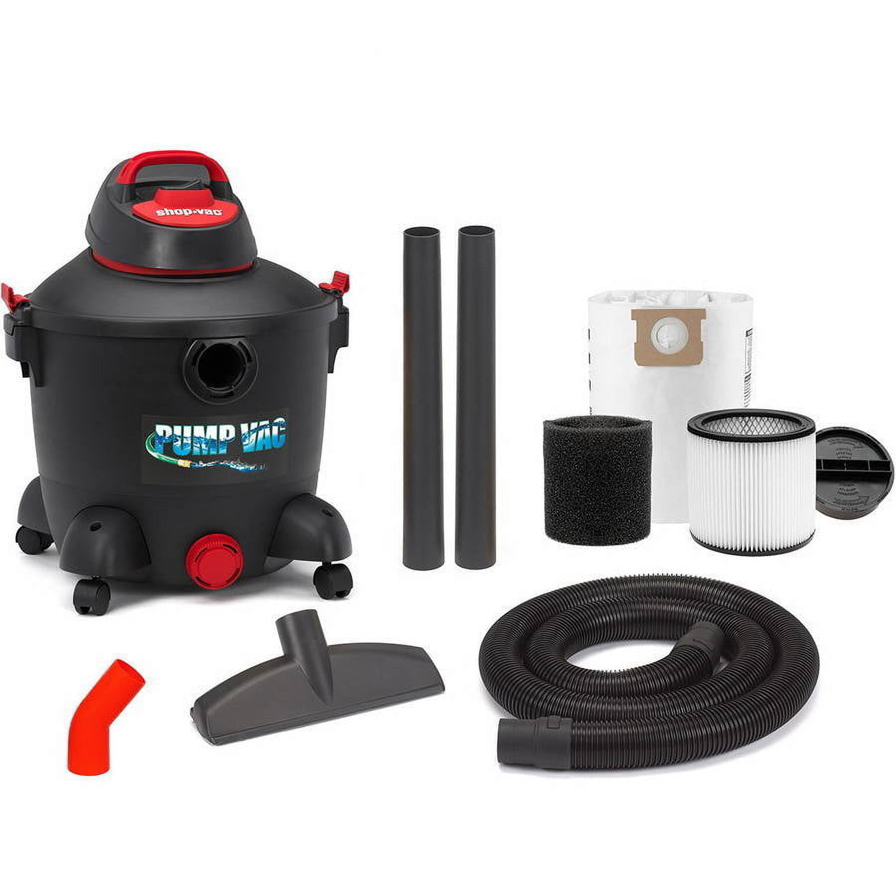 Shop-Vac, 10 Gallon 5.0 Peak HP Wet/Dry Vac with Pump Out Feature