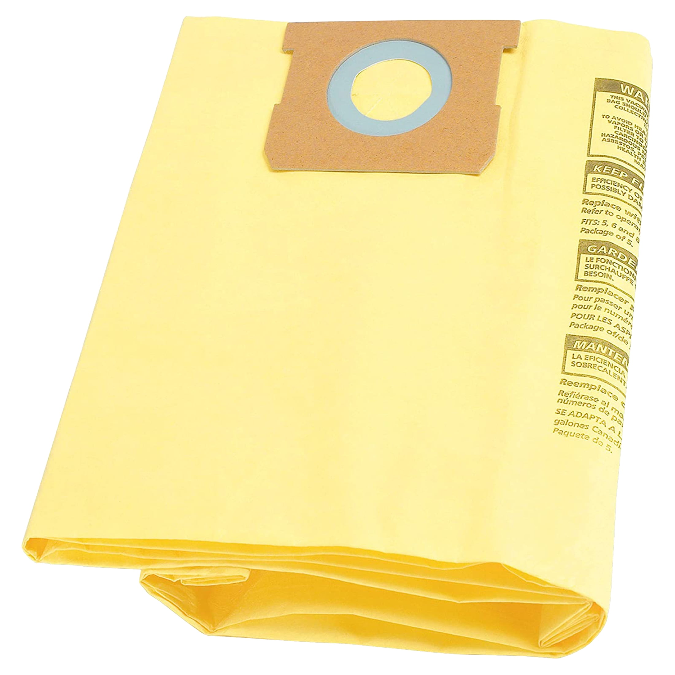 ShopVac 1522 Gallon High Efficiency Disposable Filter Bags, 4Pack