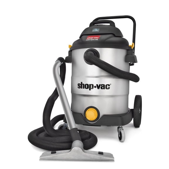 Shop-Vac 16 gal 6.5 Peak HP Stainless Steel Contractor Series Wet Dry Vacuum, 9627806
