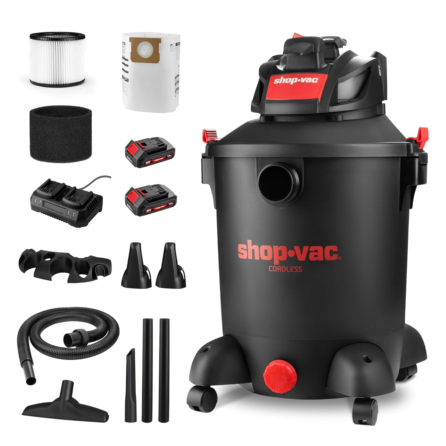 Shop-Vac 20V 2.5 Gallon Cordless Wet/Dry Vacuum