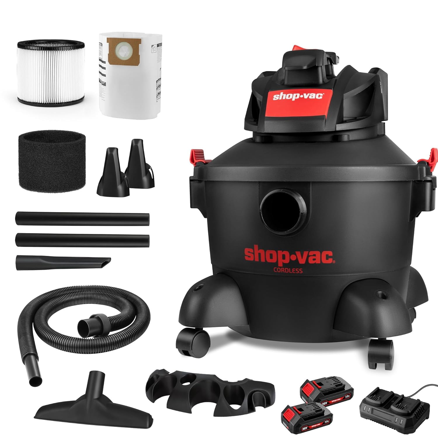 ShopVac 20V Rechargeable Wet/Dry Vacuum, 6 Gallon, Portable Blower