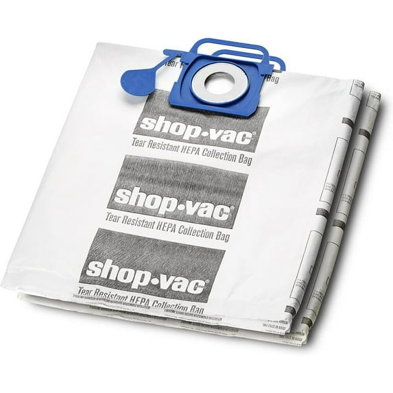 Shop-Vac 5-10 Gallon HEPA Tear Resistant Collection Bags (2-Pack)