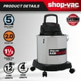 thumbnail interactive-video image 1 of Shop-Vac 5 Gallon 2.0PHP Stainless Steel Ash Vac w/ Dolly, 1 of 16