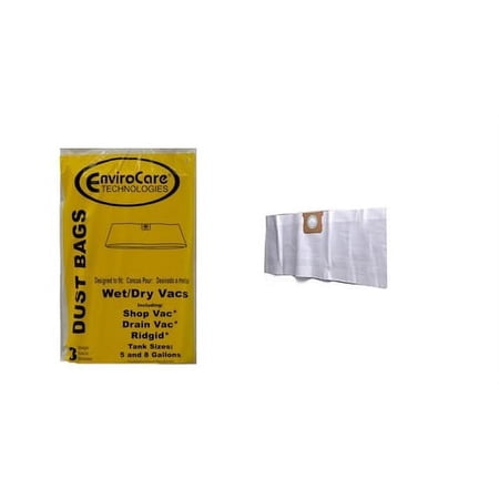 Shop Vac 5 to 8 Gallon Wet Dry Replacement Bag 3 Pk Part 712SW