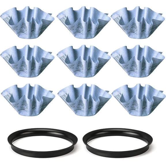 Shop-Vac 90107 Paper Disc Filter Reusable for Wet/Dry Vacuum Cleaners 5 Gallon and Above, Replacement Parts #9010700 9013700, 9 pack