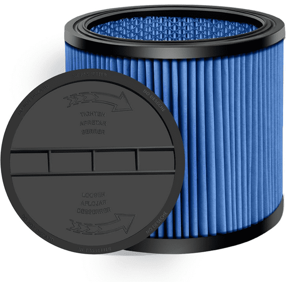 Shop-Vac 9035033 Nanofiber Cartridge Filter, Fits Shop-Vac brand wet/dry vacuums 5 gallon and above, Reusable, 1 Pack