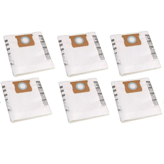 Shop-Vac 90662 Type F Vacuum Cleaner Bags (6 Pack)