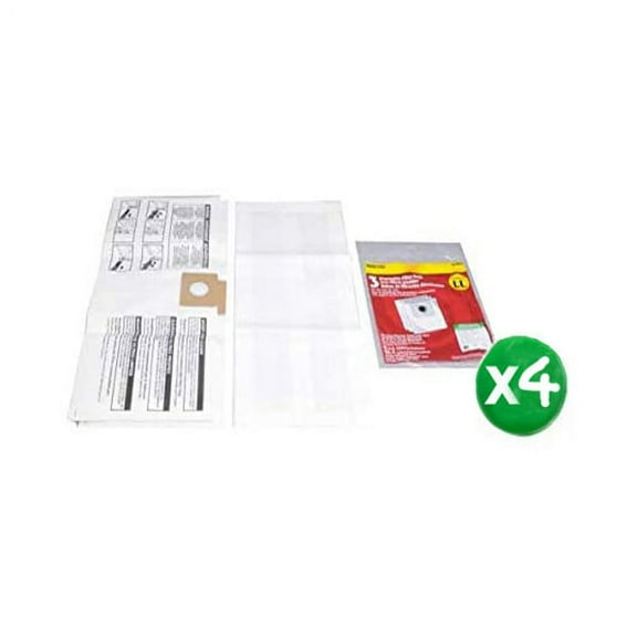 Shop-Vac All Around EZ Type LL Vacuum Bags Works with KA450 Models :- 90660-00 (4 Pack 12 Bags)