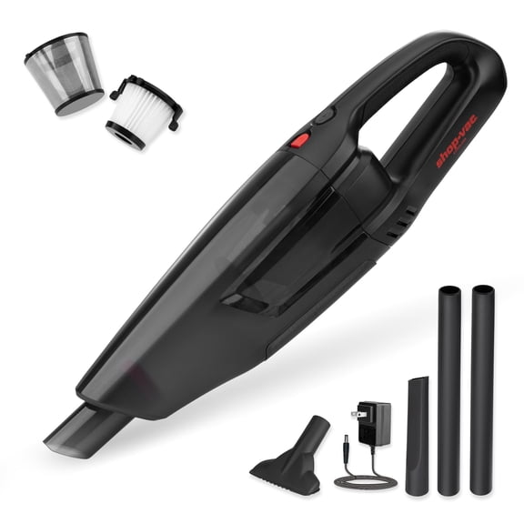 Shop-Vac Cordless Handheld Vacuum Cleaner, 12.0 Peak Kpa 12V High Power Handheld Vacuum Cordless Rechargeable, Dustbuster Vacuum with Attachments, Filters for Home, Garage, Car Y101