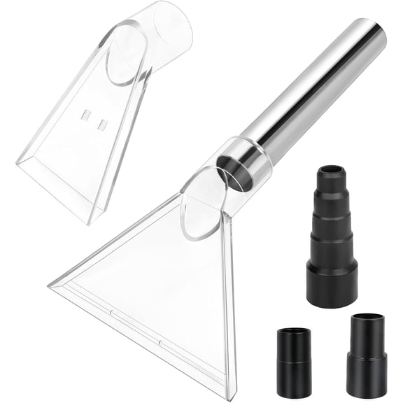 Shop Vac Extractor Attachments with 2-1/2" & 1-7/8" & 1-1/4" Three Adapters Auto Detailing Vacuum Head Extraction Wet Dry Vacuum Vac Extractor Attachment for Upholstery Carpet Car Detailing