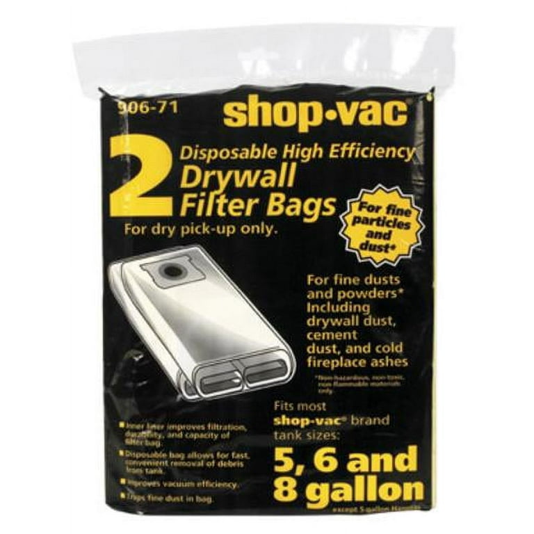 Shop vac drywall dust bag sales