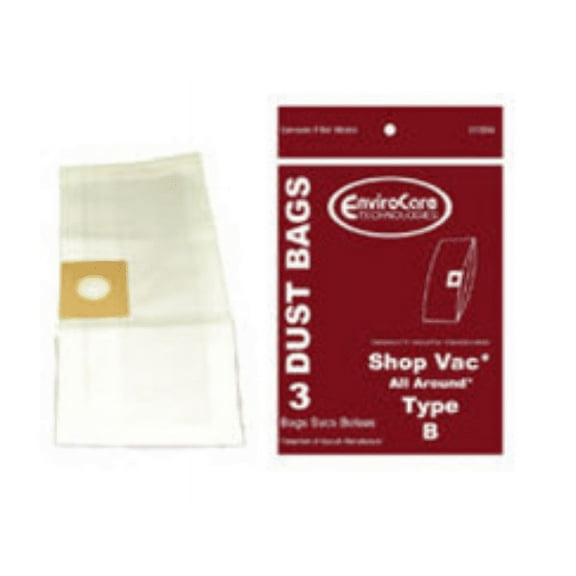 Shop Vac Style B Vacuum Bags 9066800 370SW All Around Vac 2 to 2.5 Gallons Gal [45 Bags]