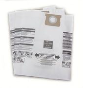 Shop Vac Type J 906-73-00 16-22 Gallon Vacuum Cleaner Bags by DVC Made in USA [ 3 Bags ]