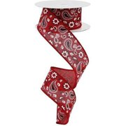 Craig Bachman Bandana Royal Ribbon 1.5 Inch Red 10 Yards