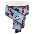 thumbnail image 1 of 1.5" Flip Flop and Sunglasses Ribbon: Light Blue (10 Yard), 1 of 4