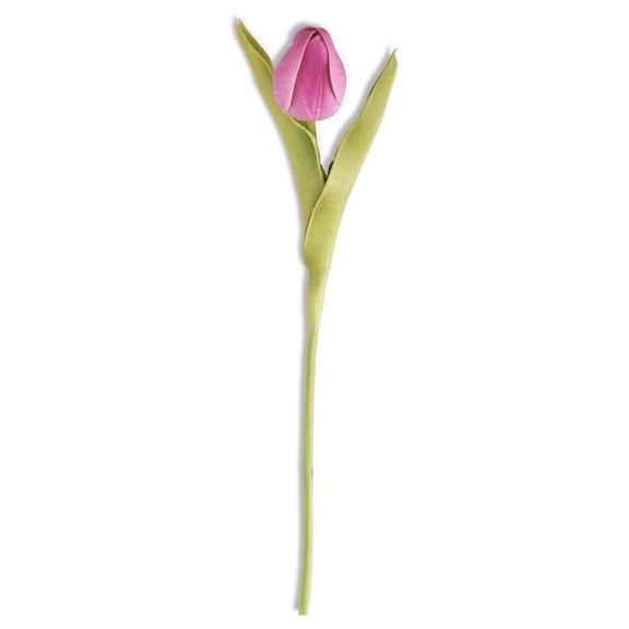 10.5" Realistic Touch Tulip: Fuchsia