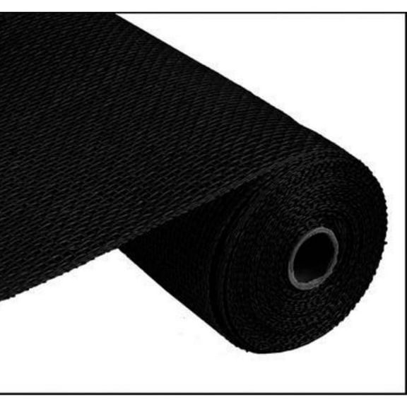 10" Poly Burlap Mesh Ribbon: Black