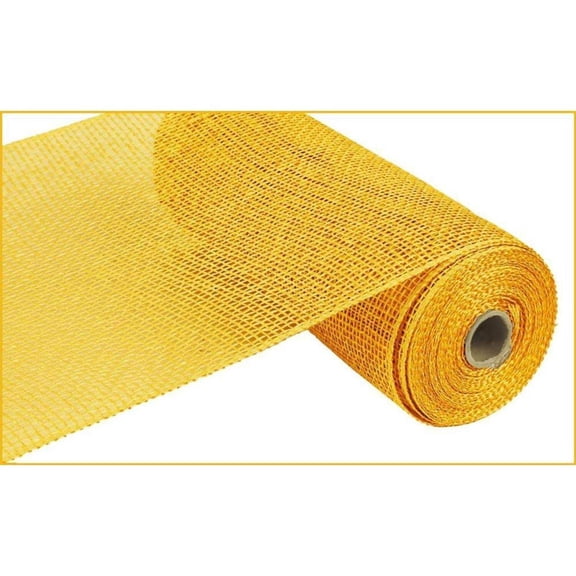 Poly Burlap Mesh - Yellow - 10" X 10 yards