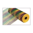 thumbnail image 1 of 10" Wide Poly Deco Plastic Mesh Deluxe Thin Stripe Mardi Gras 10 Yards RE1317C5 Waterproof, Durable and Reusable, 1 of 3