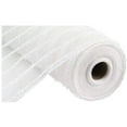 thumbnail image 1 of 10" White Snowdrift Cotton Ball Mesh Ribbon, 1 of 3