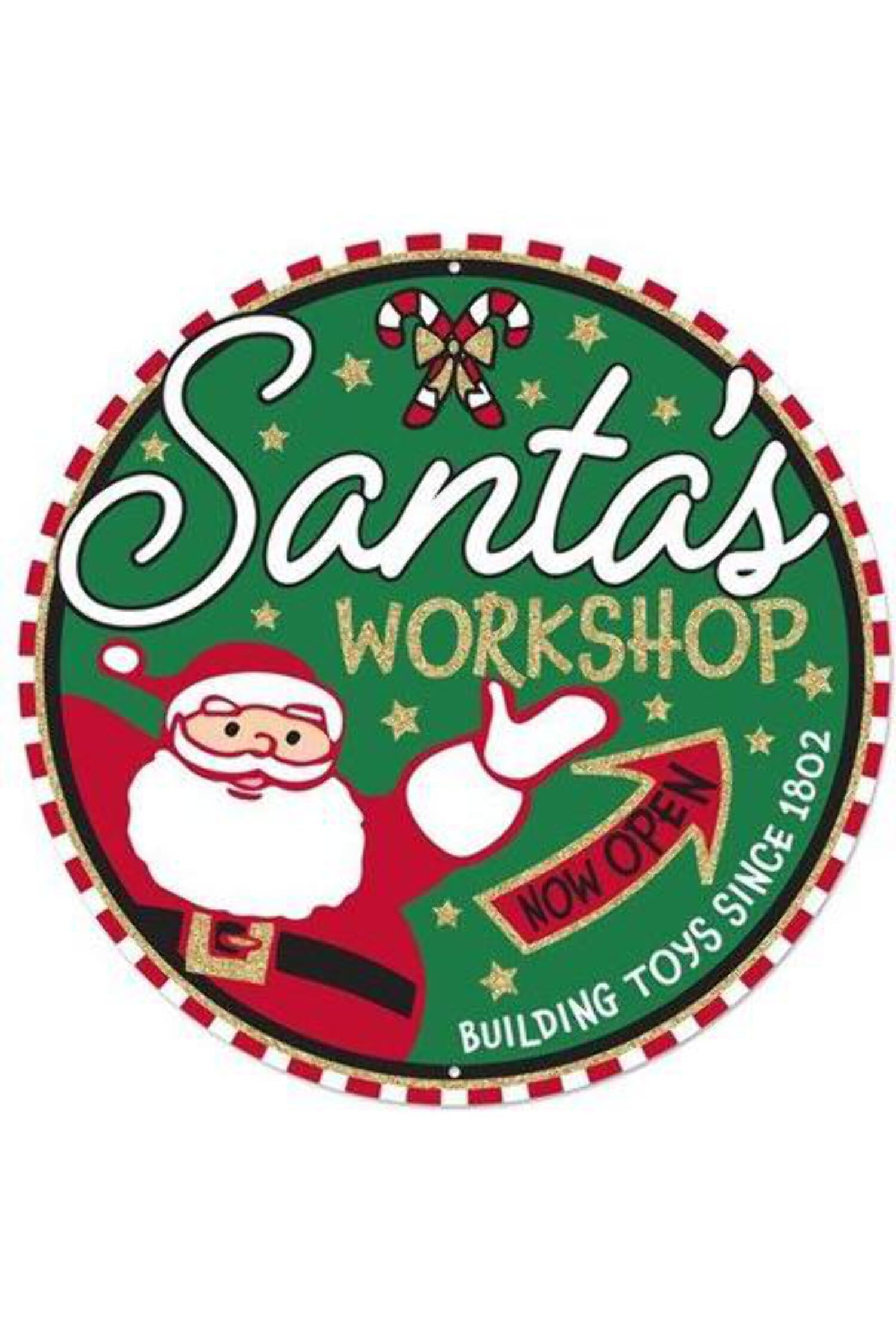 santas workshop sign