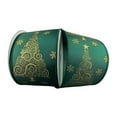 thumbnail image 1 of 2.5" Abstract Christmas Tree Ribbon: Hunter Green (10 Yards), 1 of 3