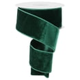 thumbnail image 1 of 2.5" Deluxe Velvet Ribbon: Hunter (10 Yard), 1 of 3