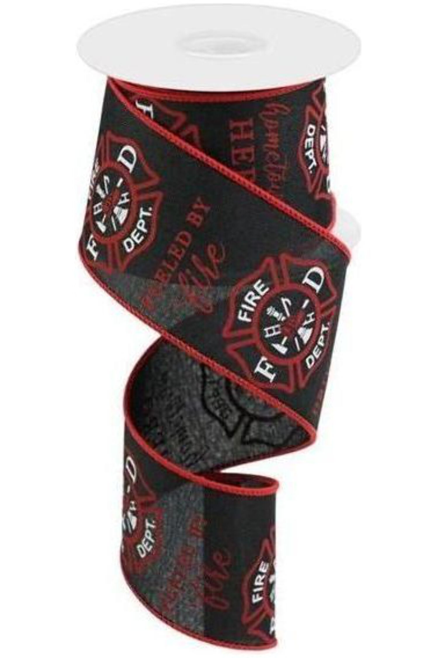 Shop our 2.5" Firefighter Badge Ribbon: Black (10 Yards) - Walmart.com