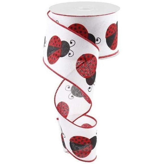 Craig Bachman Ribbon Ladybug Satin 2.5 Inch 10 Yards
