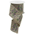 thumbnail image 1 of 2.5" Mardi Gras Beads Ribbon: Beige (10 Yards), 1 of 2