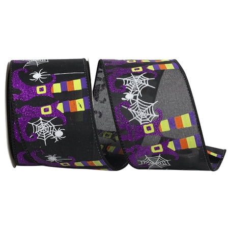Reliant Ribbon - 94200W-031-40F, Ribbon, Black, 2-1/2 Inch, 10 Yards
