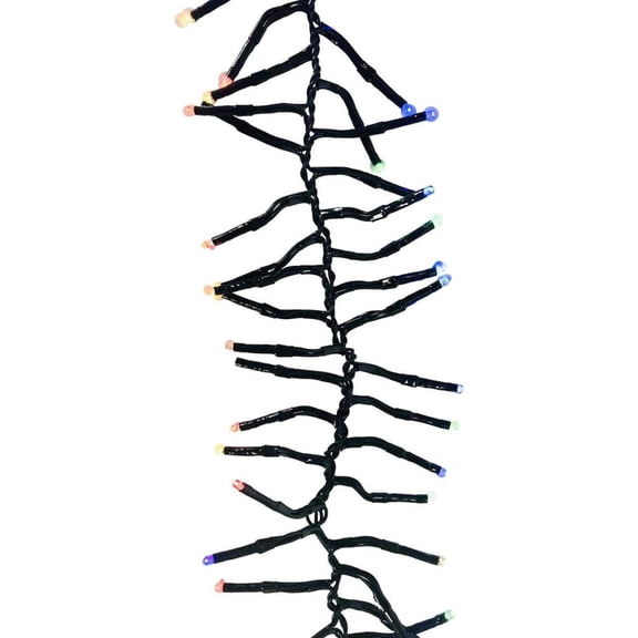 24' Twinkle Lights Green Wire: Mulit Color Lights