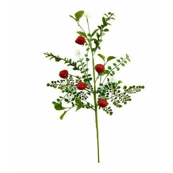 28" Strawberry Fern Spray