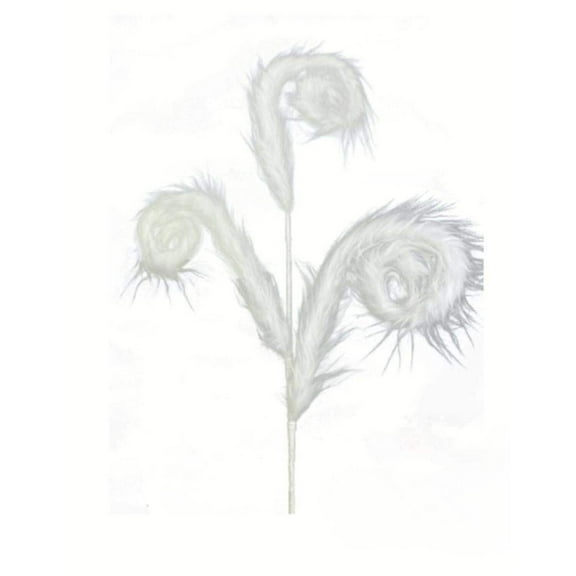 30 Furry Spiral Curly Spray: White