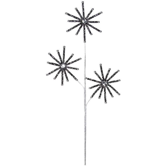 31" Diamond Bead Snowflake Spray