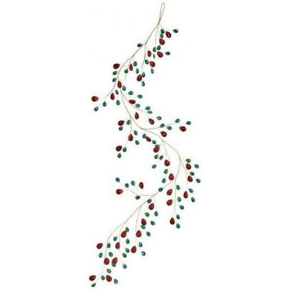 48 Metal Jewel Garland: Red/Green
